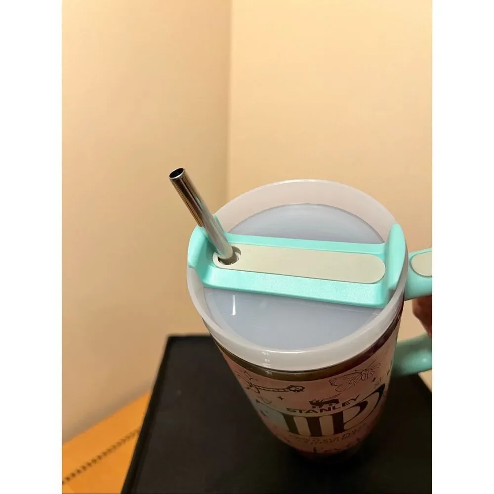 Stanley Pink Aqua Taylor Swift Theme Customized Quencher H2.0 40oz Tumbler